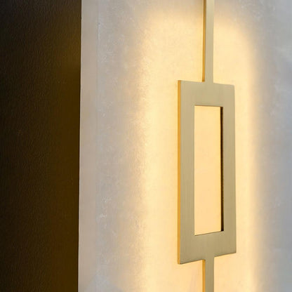 Square Alabaster Bracket light Wall Lamp