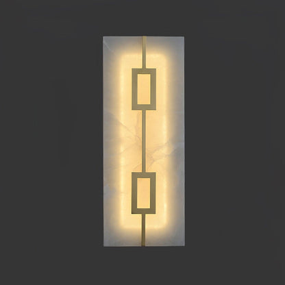 Square Alabaster Bracket light Wall Lamp