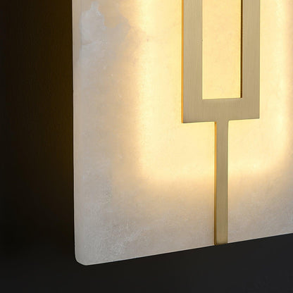 Square Alabaster Bracket light Wall Lamp