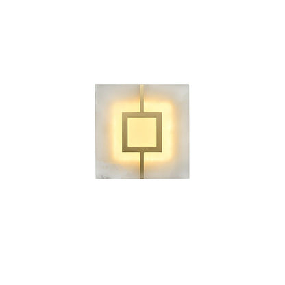 Square Alabaster Bracket light Wall Lamp