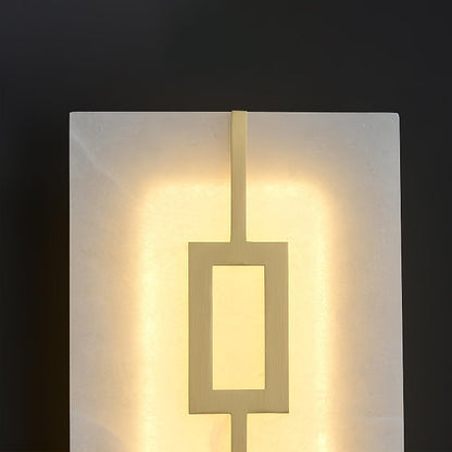 Square Alabaster Bracket light Wall Lamp