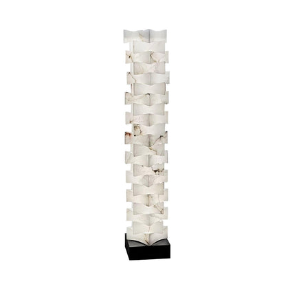 Stacked Alabaster Squares Accent Lamp Floor Lamp