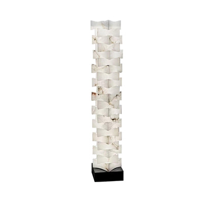 Stacked Alabaster Squares Accent Lamp Floor Lamp