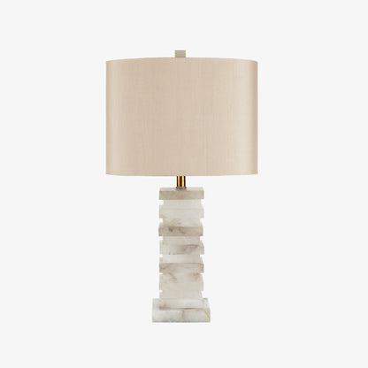 Stacked Alabaster Bedside lamp Table Lamp