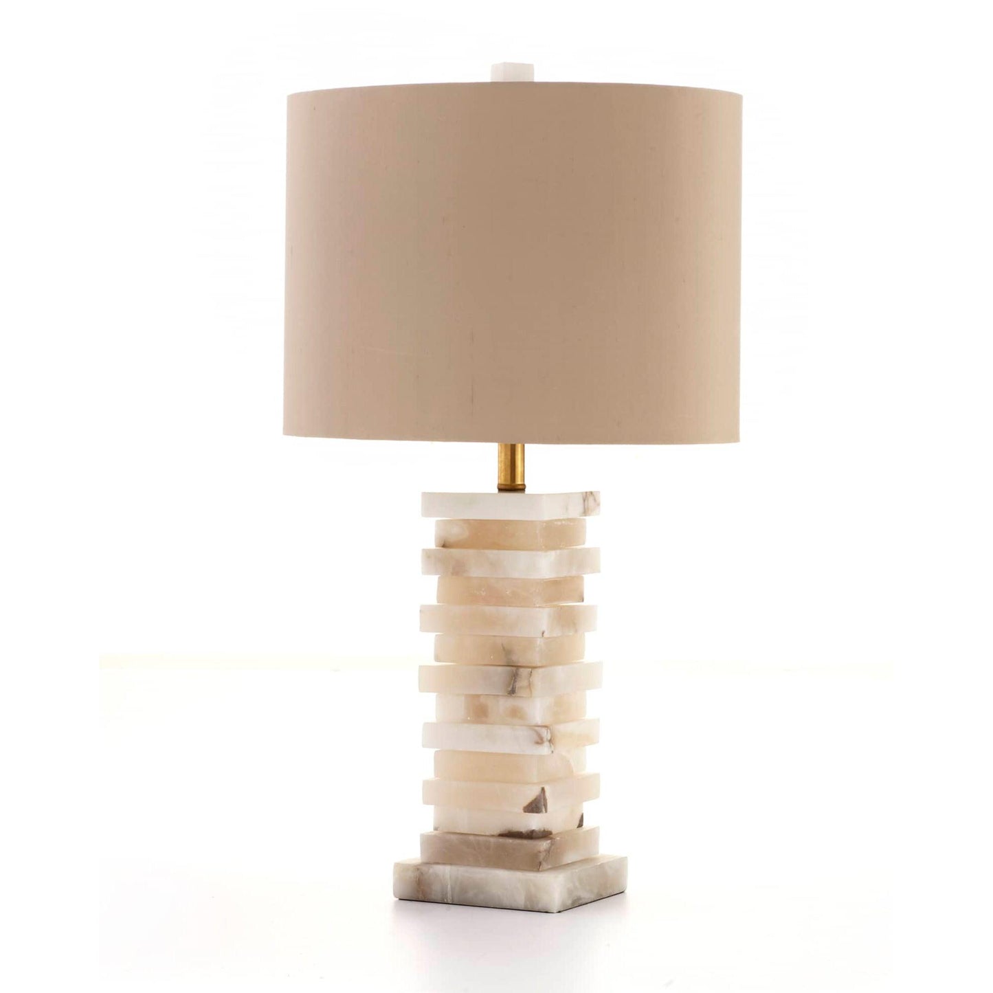 Stacked Alabaster Bedside lamp Table Lamp