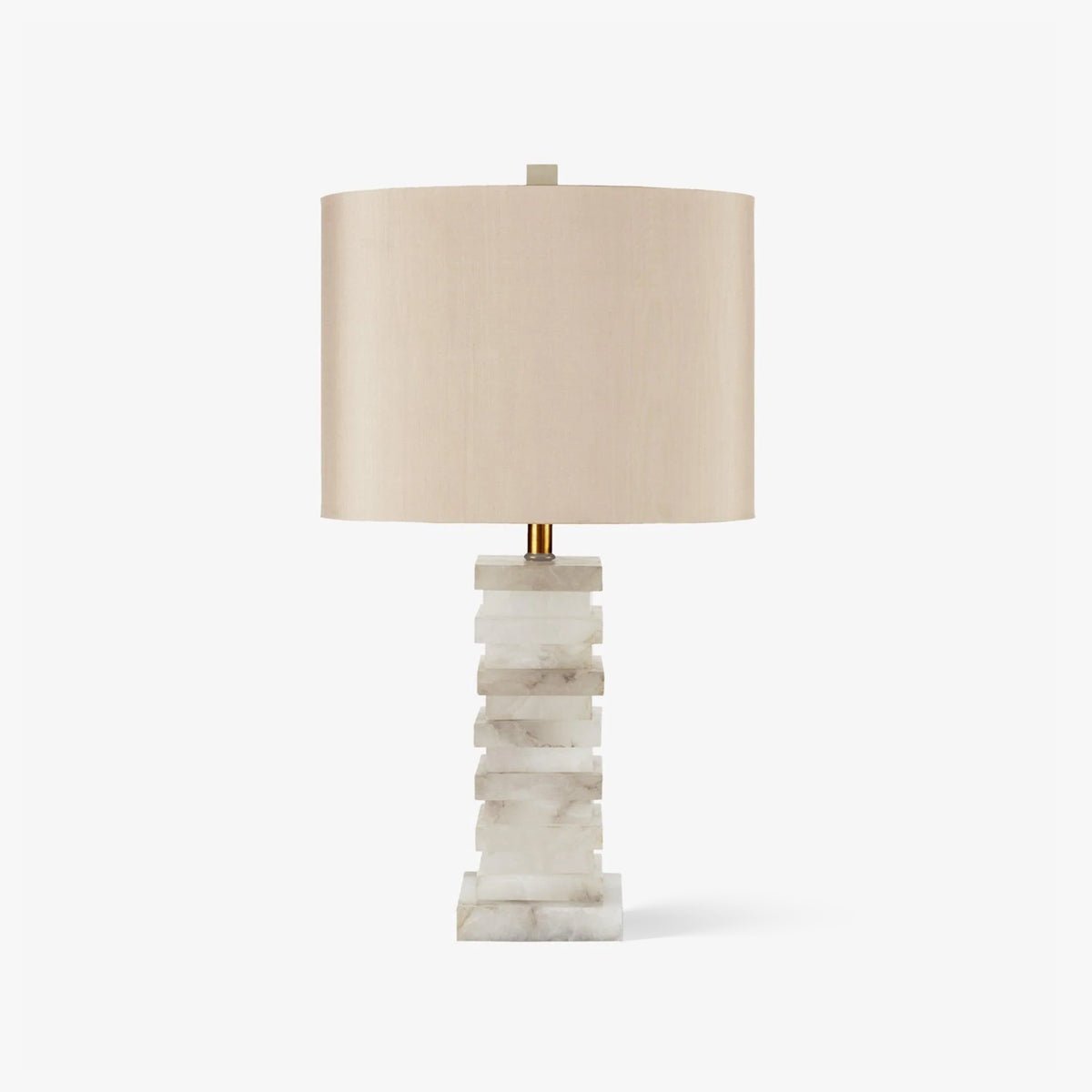 Stacked Alabaster Bedside lamp Table Lamp