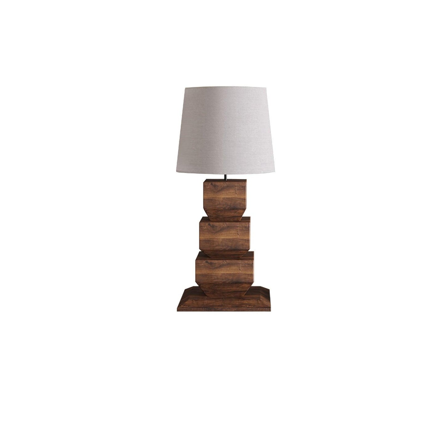 Stacked Wooden Accent lamp Table Lamp