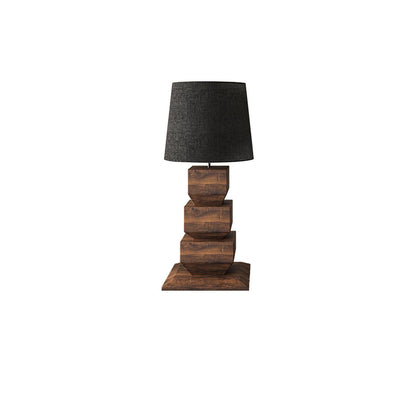 Stacked Wooden Accent lamp Table Lamp