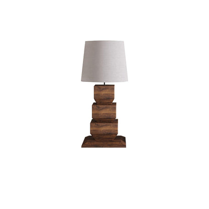 Stacked Wooden Accent lamp Table Lamp