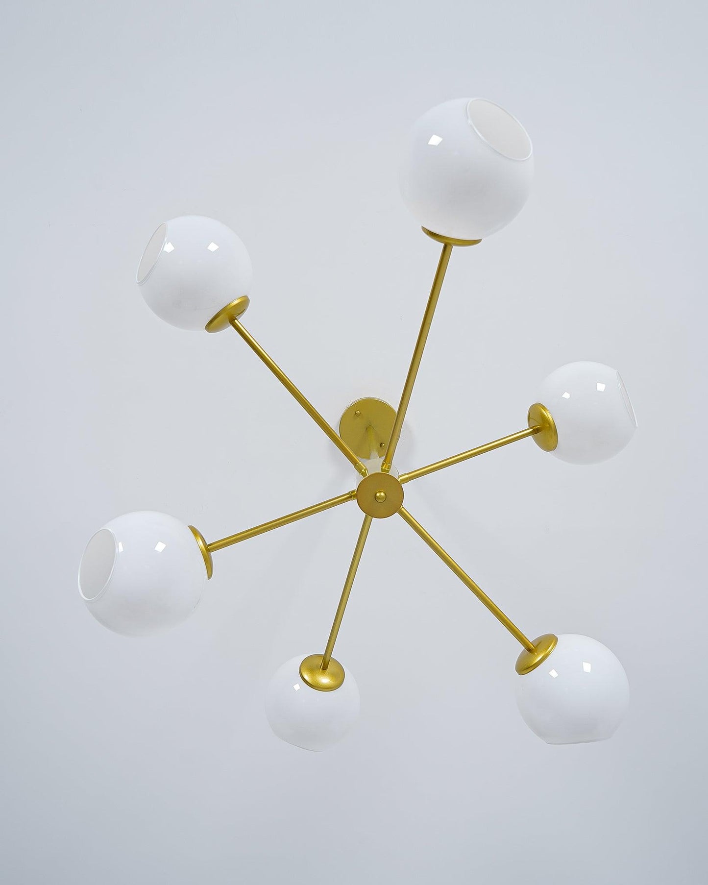 Staggered Glass 6 Light Crown Chandelier