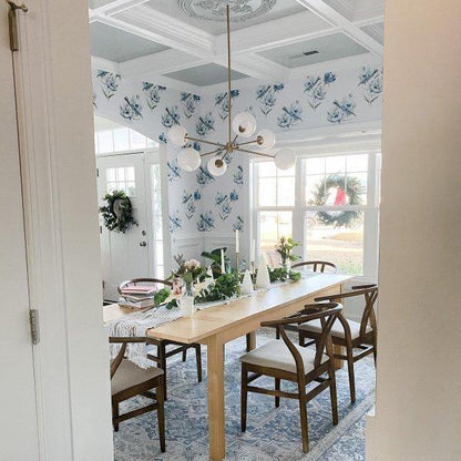 Staggered Glass 6 Light Crown Chandelier