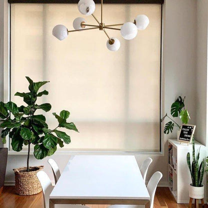 Staggered Glass 6 Light Crown Chandelier