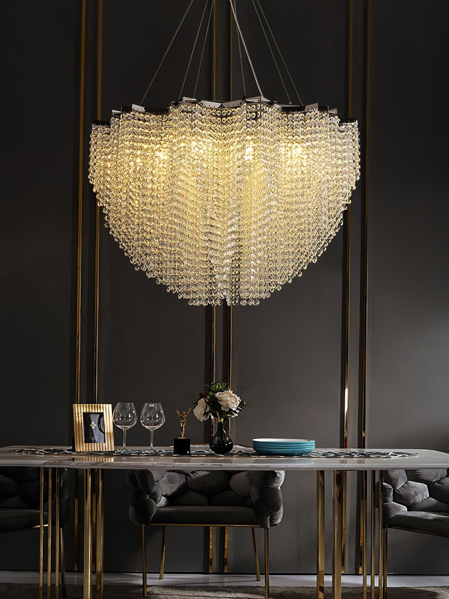 Stalizi Crystal Gasolier chandelier