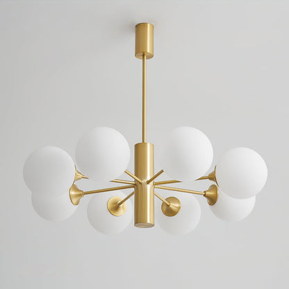 Stella Brass Crown Chandelier