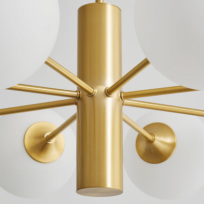 Stella Brass Crown Chandelier