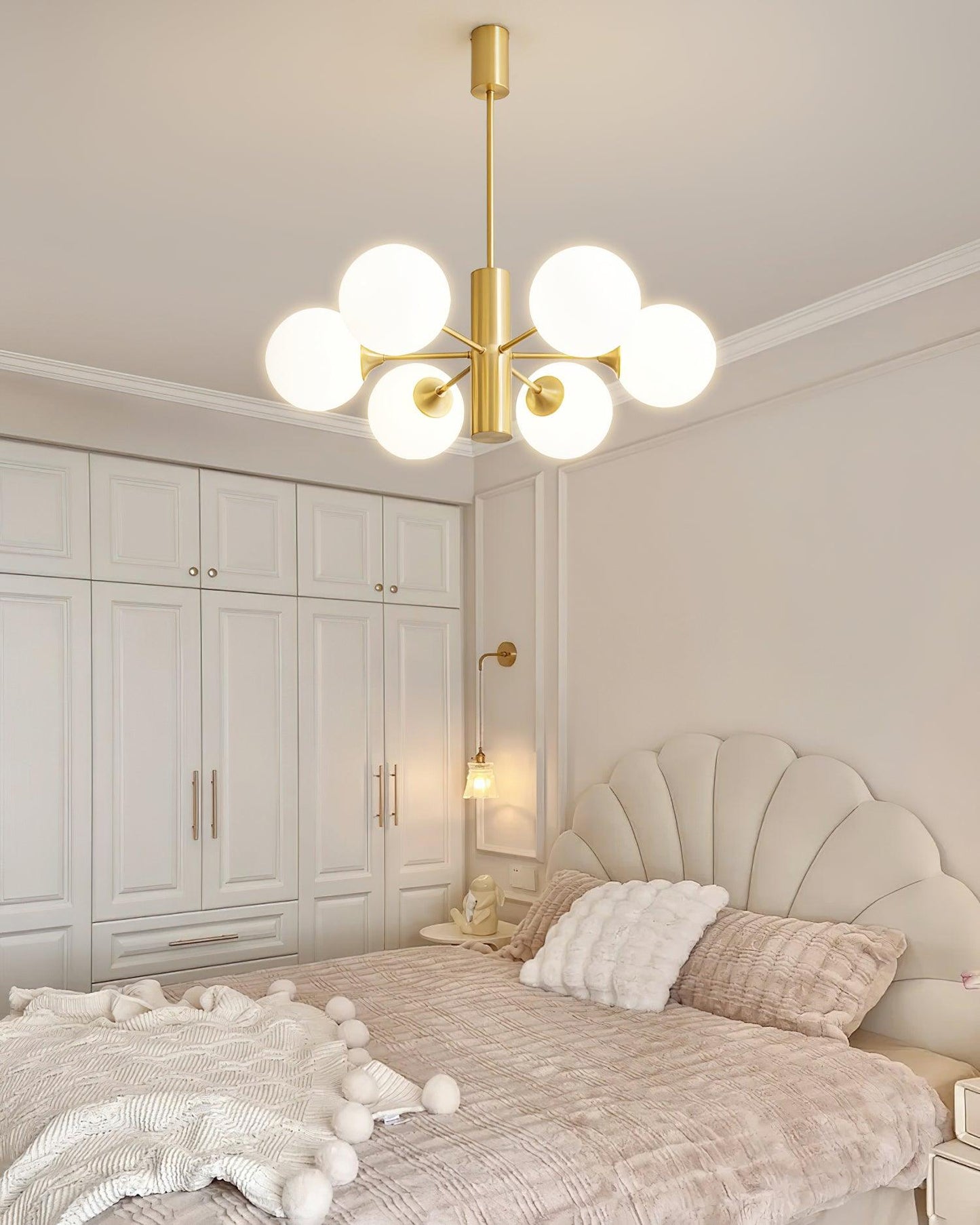 Stella Brass Crown Chandelier