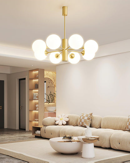 Stella Brass Crown Chandelier