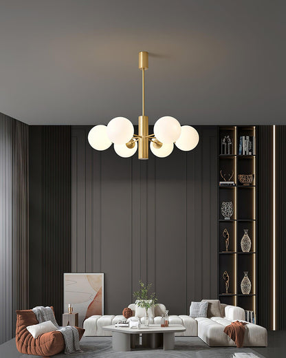 Stella Brass Crown Chandelier