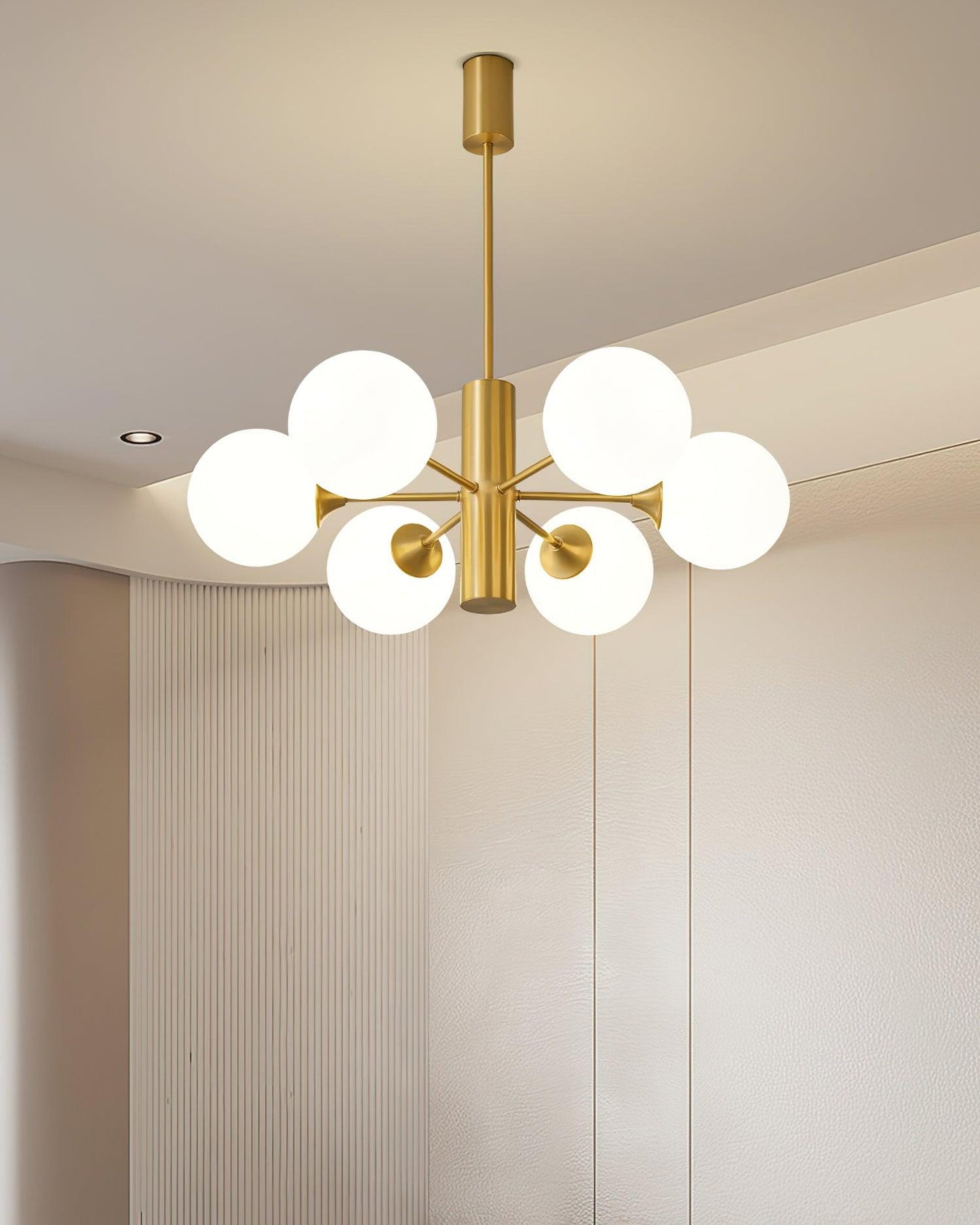 Stella Brass Crown Chandelier