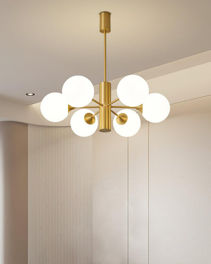 Stella Brass Crown Chandelier