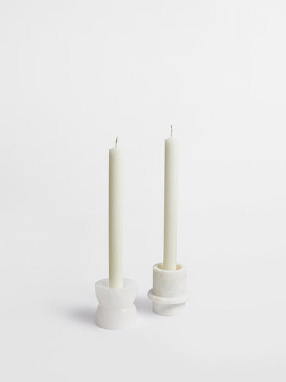 Stone Halo Candle Holder Set