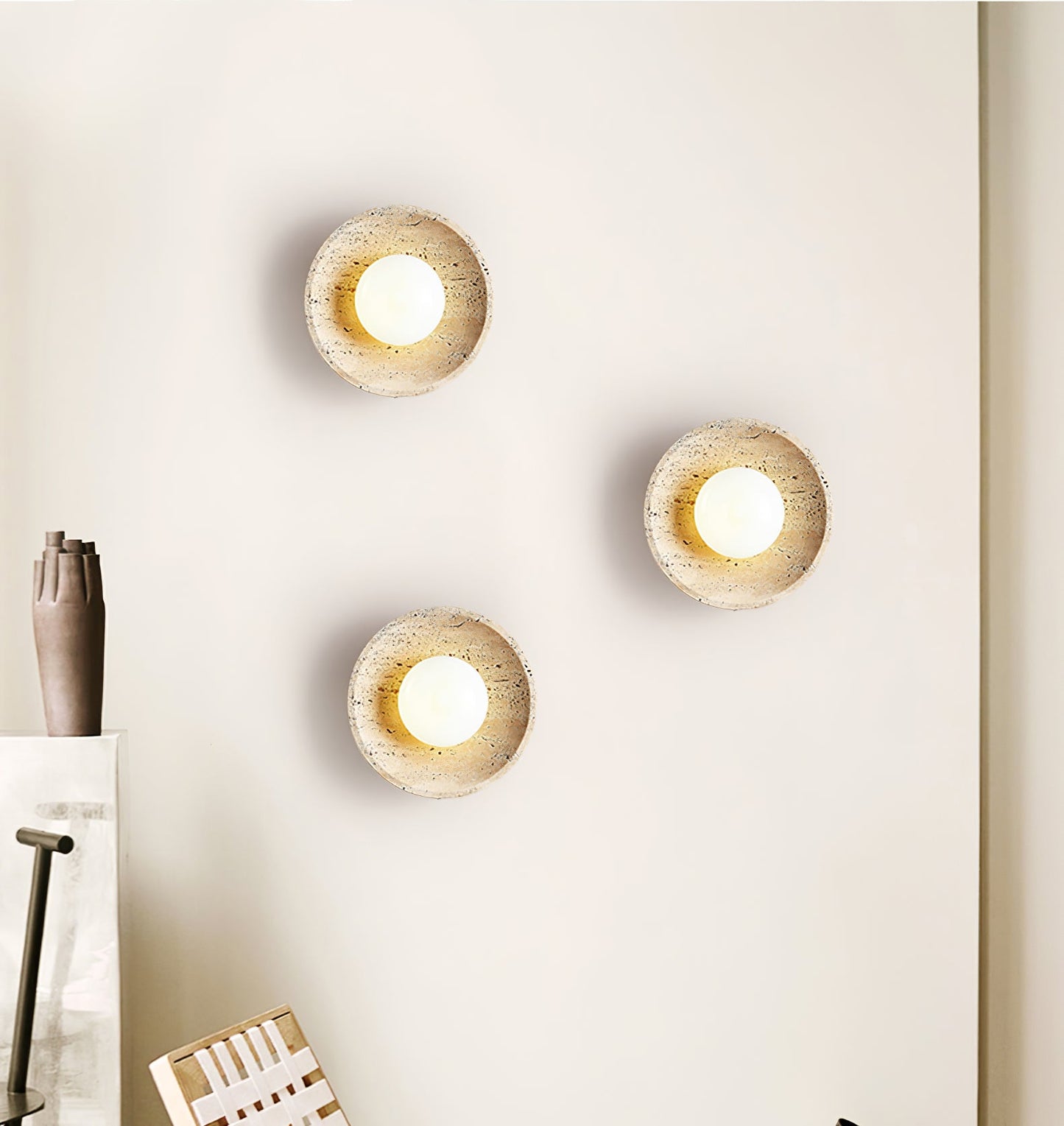 Stone Lunar Eclipse Wall sconce Wall Light