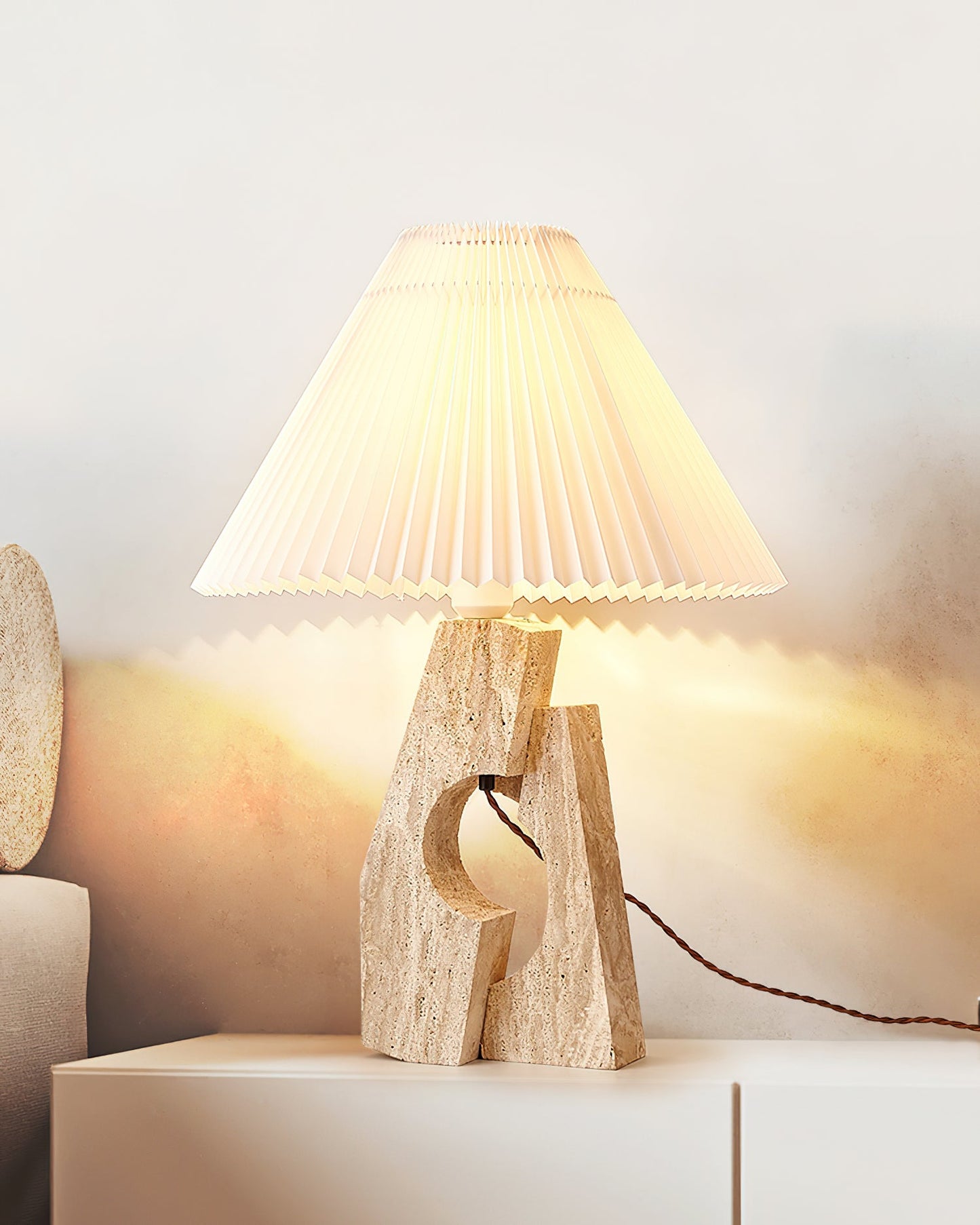 Stone Pillar Accent lamp Table Lamp