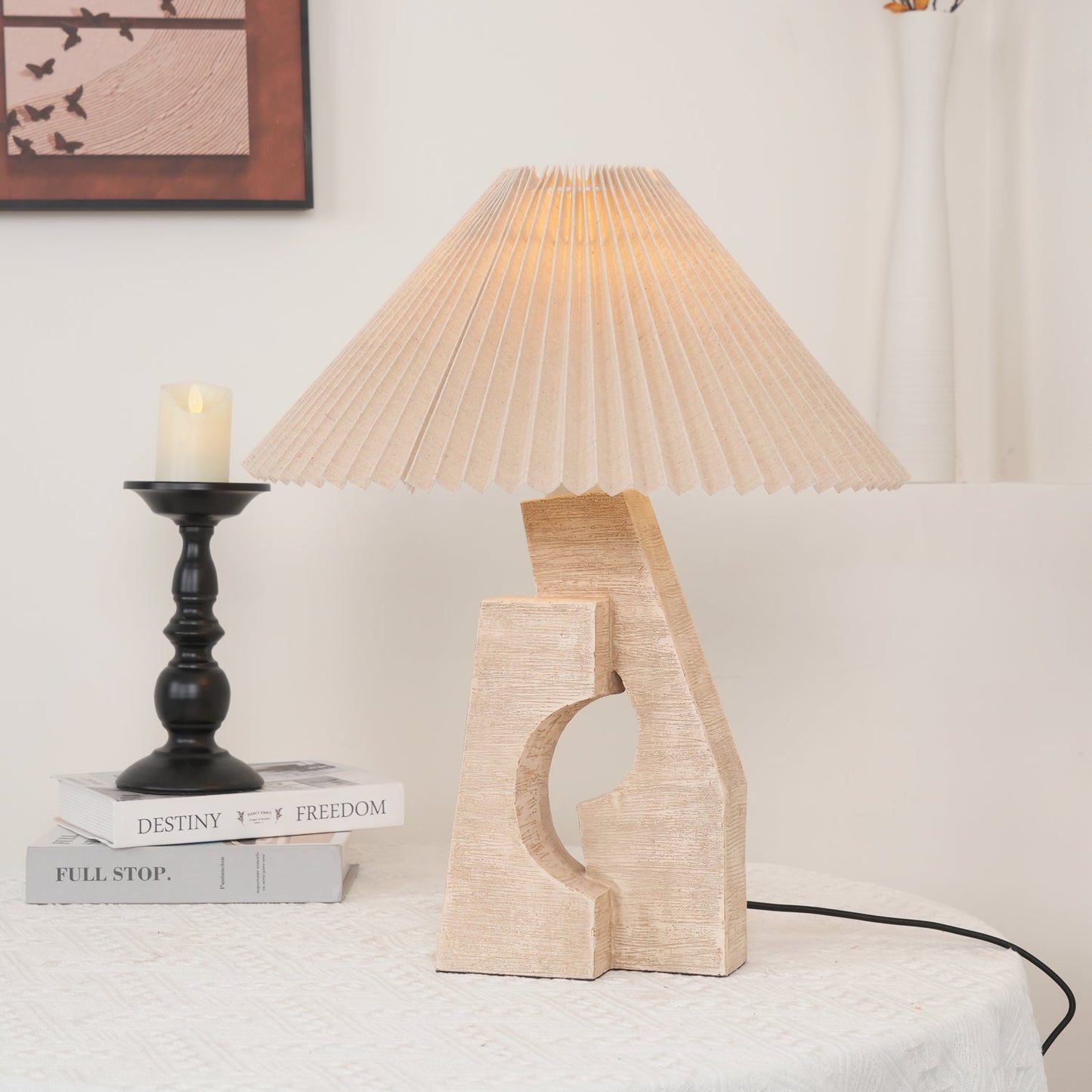 Stone Pillar Accent lamp Table Lamp