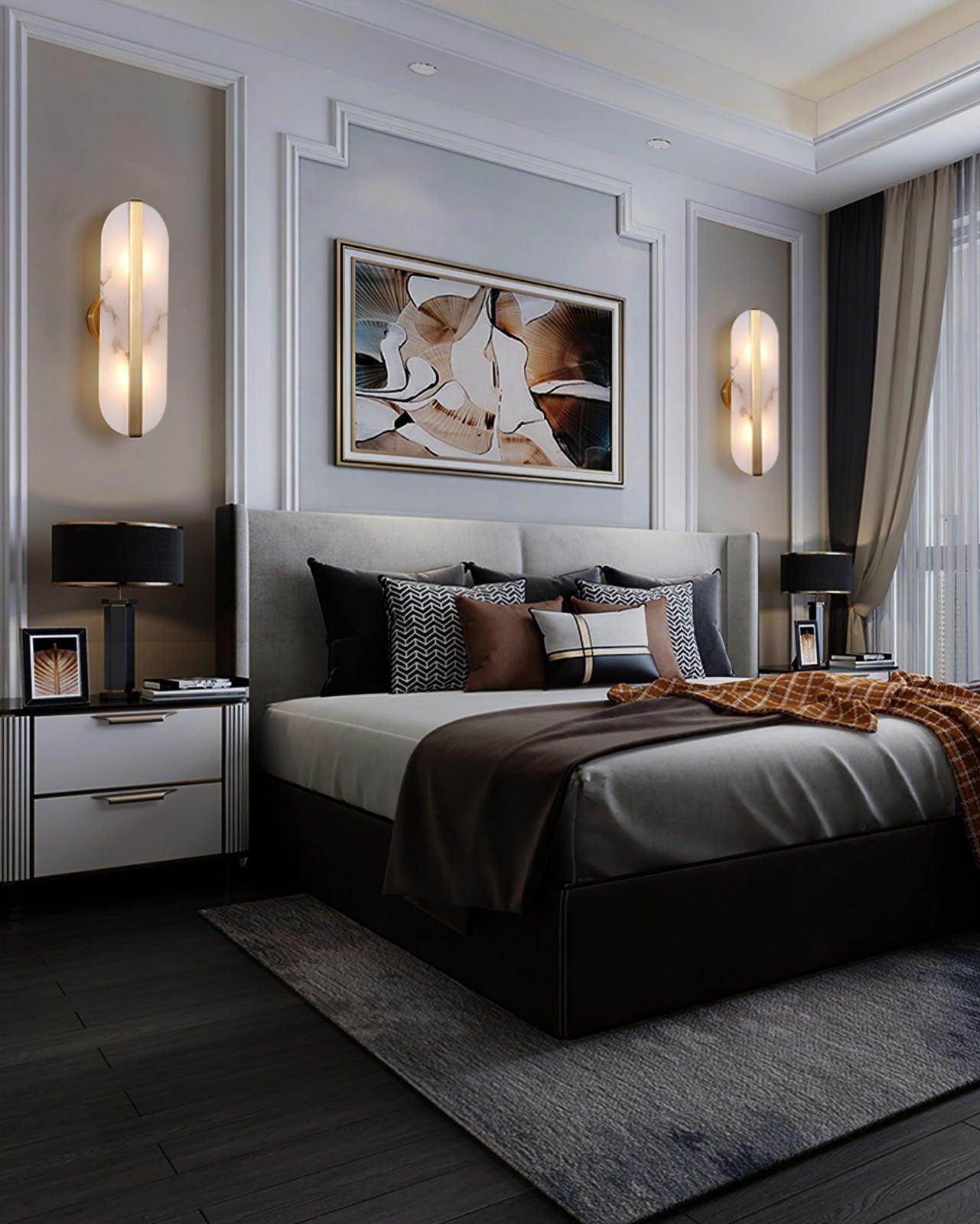 Stone Wall-mounted lamp Wall Alabaster LED Sconce