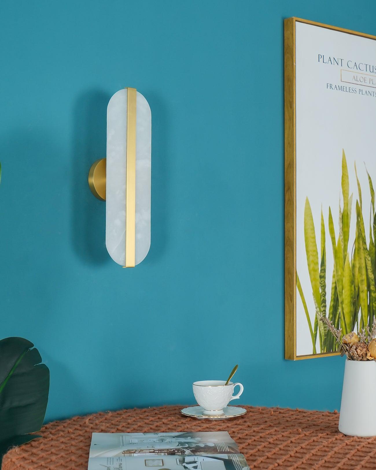 Stone Wall-mounted lamp Wall Alabaster LED Sconce