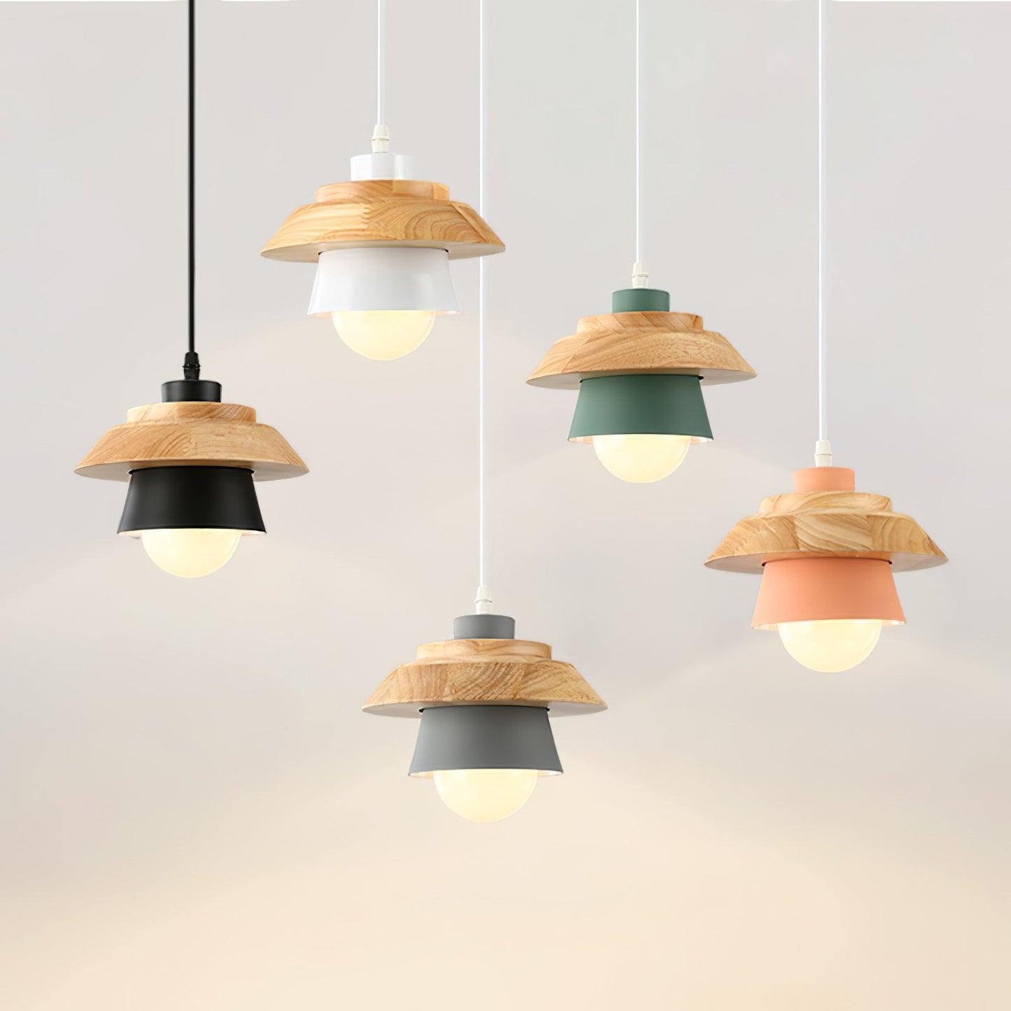 Stone Wood Houselight Pendant Lamp