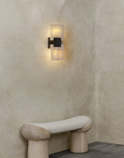 Strata Shift Alabaster Wall Lamp