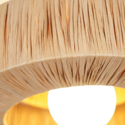 Straw Art Ceiling fixture Ceiling Lamp