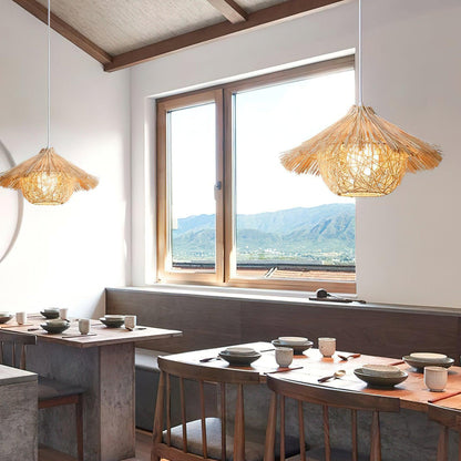 Straw Hat Drop light Pendant Light