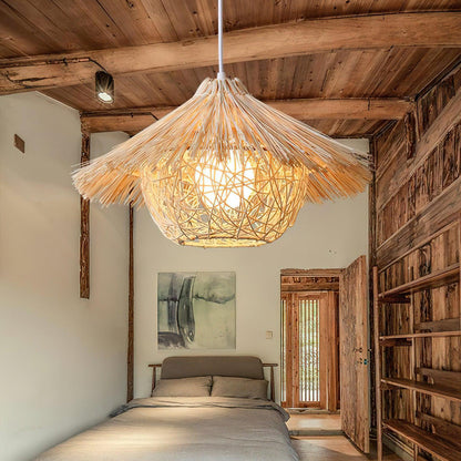 Straw Hat Drop light Pendant Light