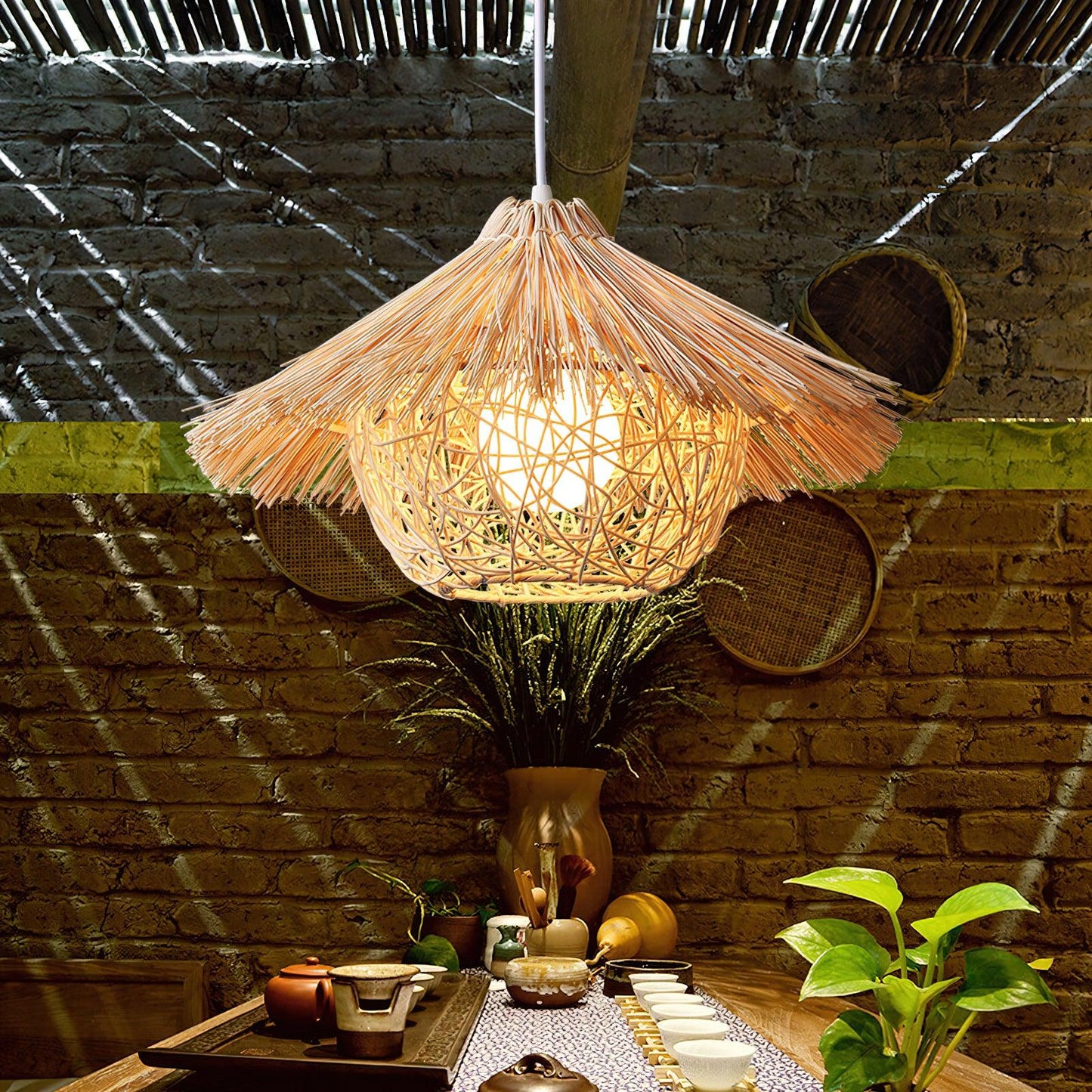 Straw Hat Drop light Pendant Light