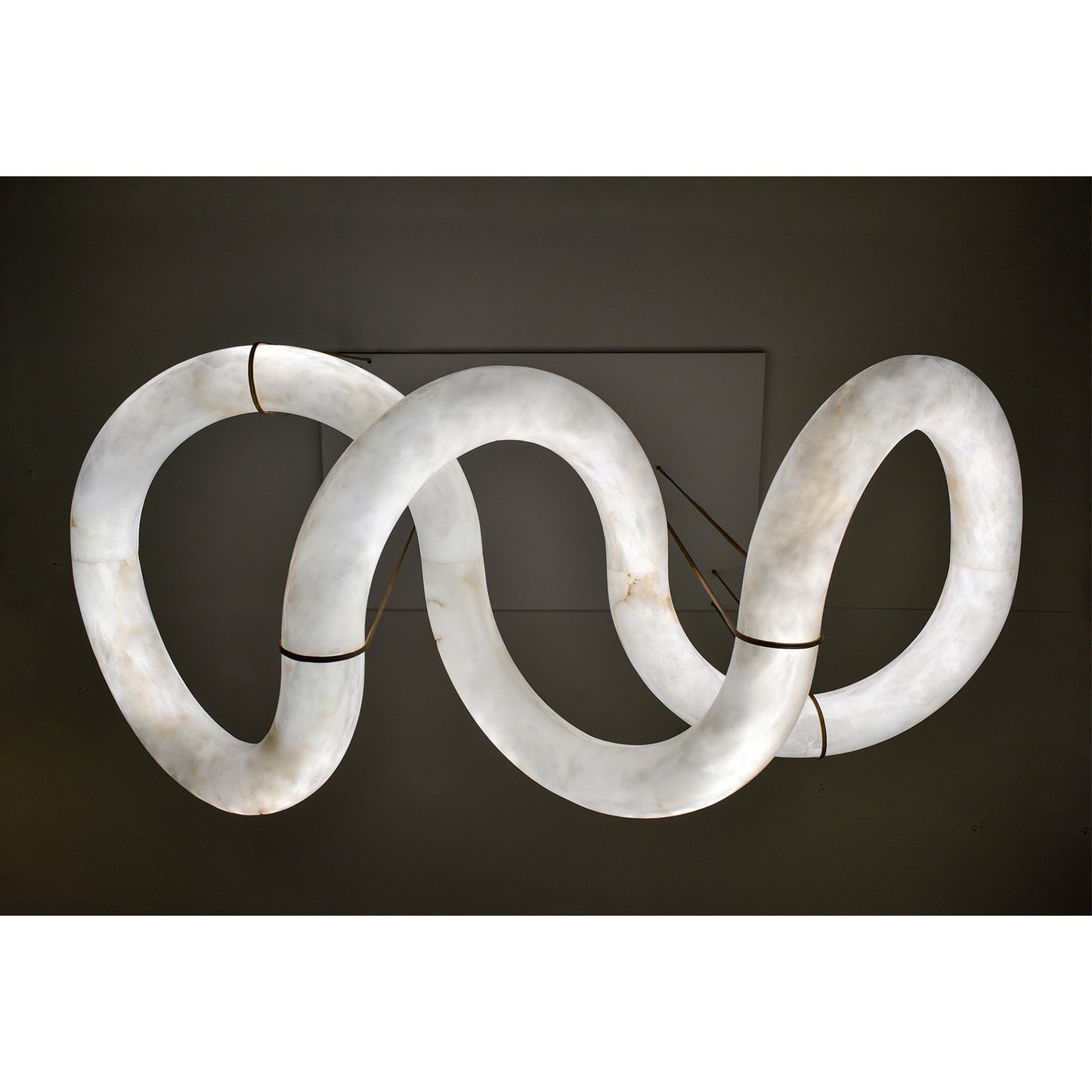 Streamlined Alabaster Pendant Lamp