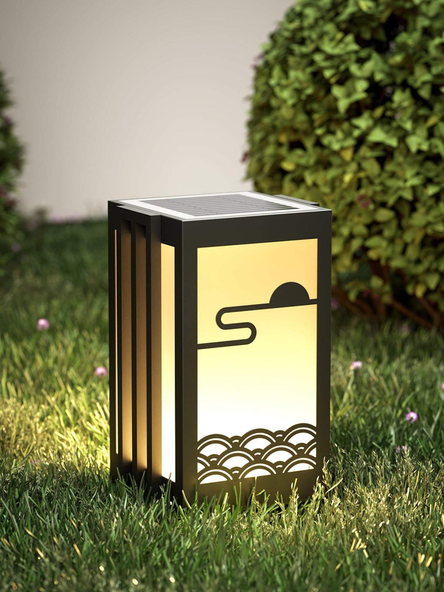 Sunrise Pattern Floodlight Outdoor Light
