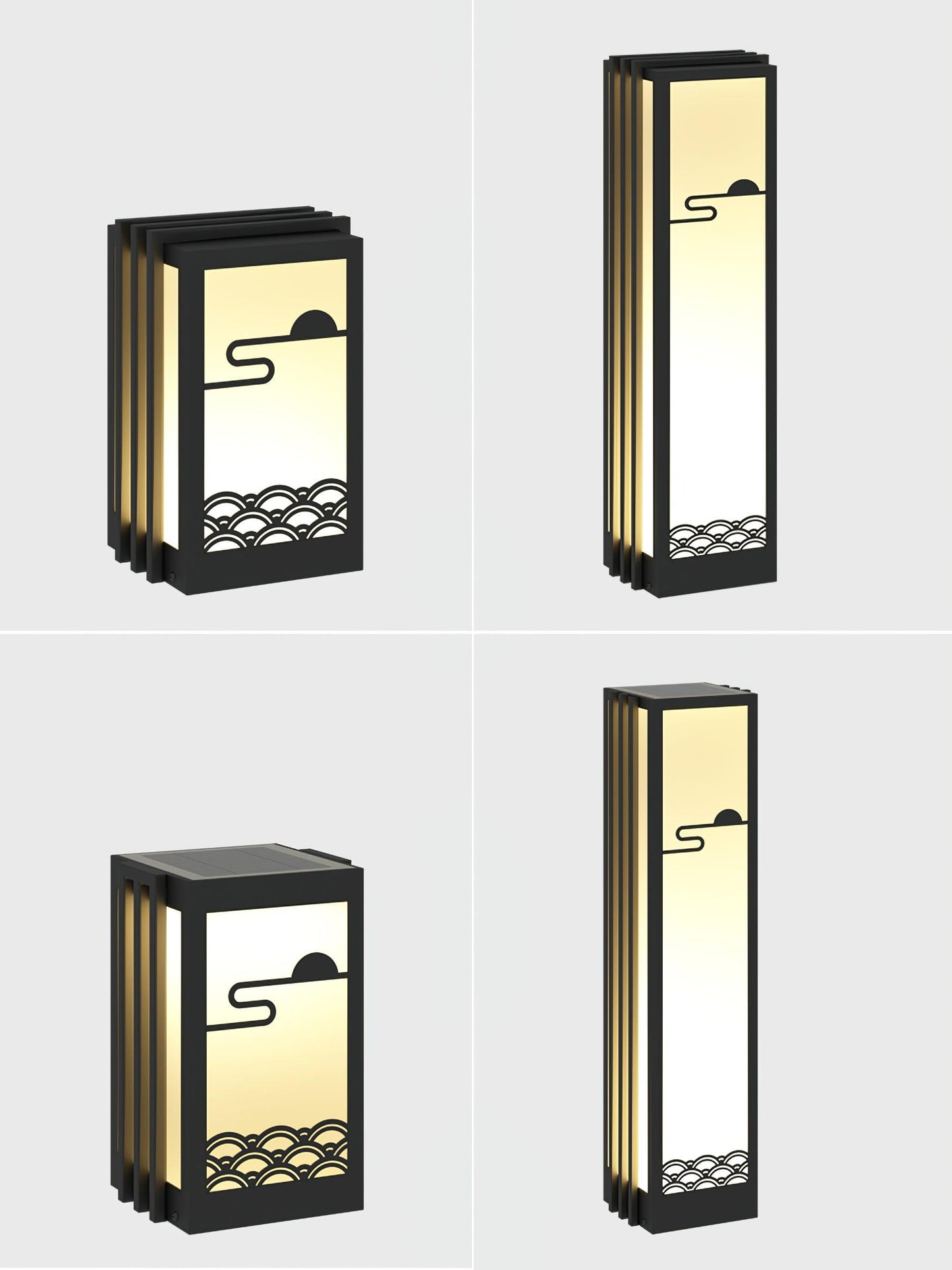 Sunrise Pattern Floodlight Outdoor Light