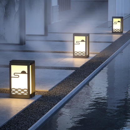Sunrise Pattern Floodlight Outdoor Light