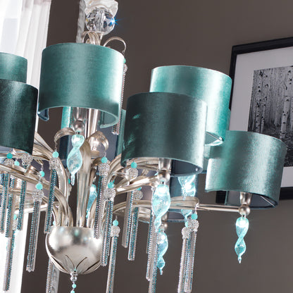 Crystal Aquamarine Chandelier