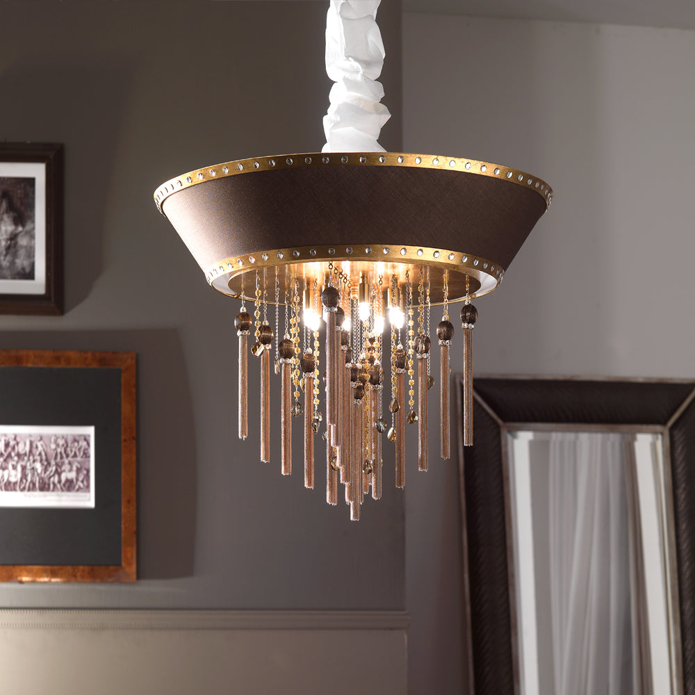 Modern Crystal Gold Ceiling Light