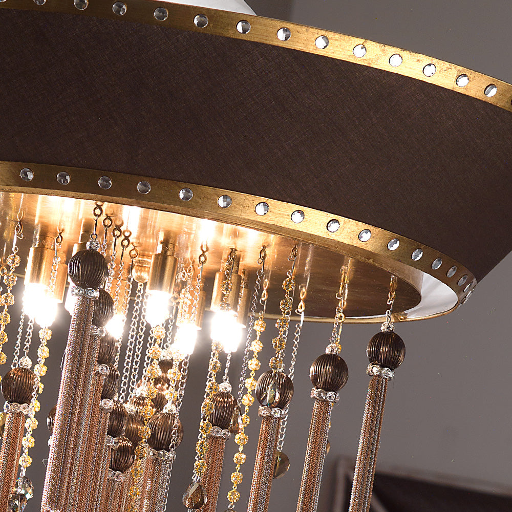 Modern Crystal Gold Ceiling Light