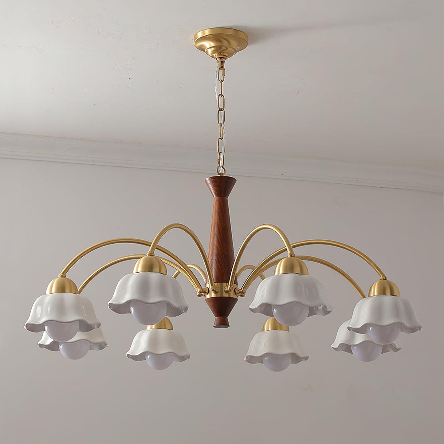 Swedish Modern Brass Pendant light Chandelier