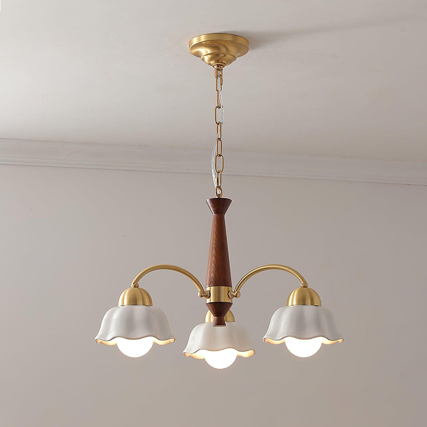 Swedish Modern Brass Pendant light Chandelier