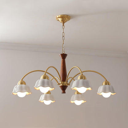 Swedish Modern Brass Pendant light Chandelier