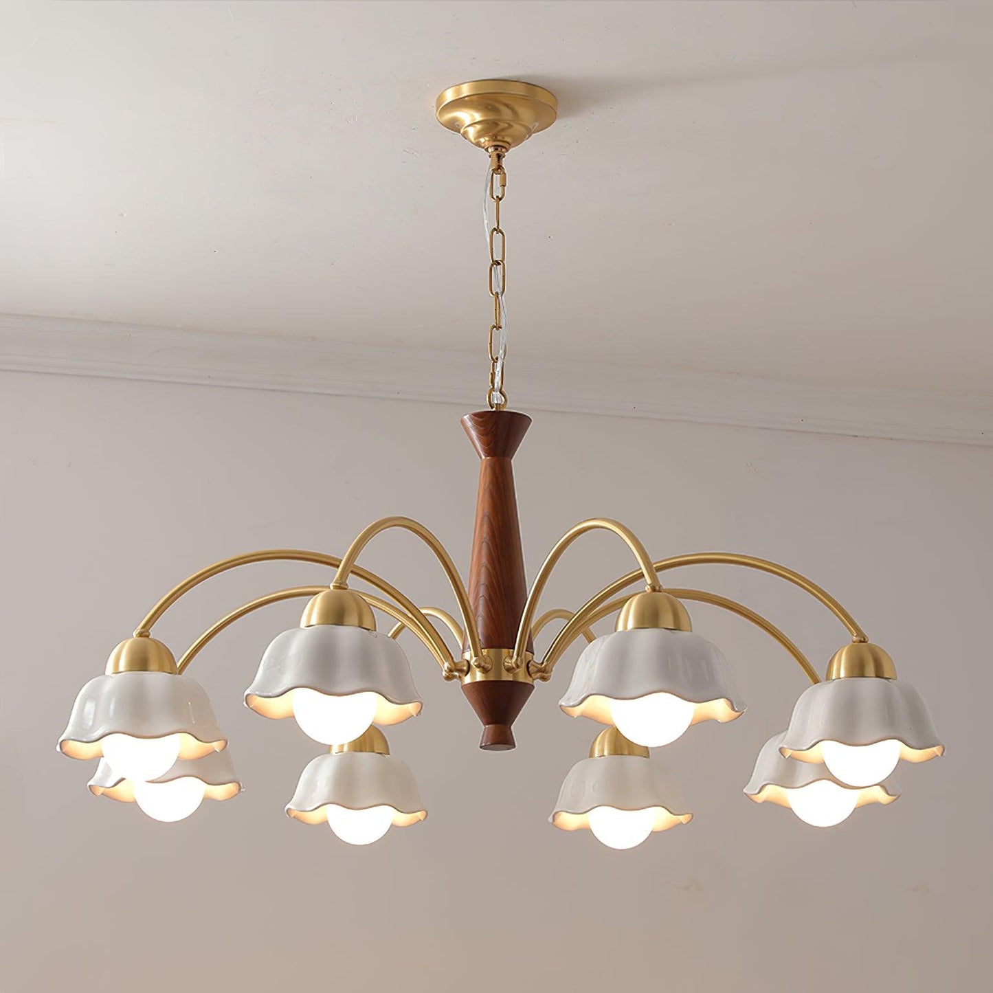 Swedish Modern Brass Pendant light Chandelier