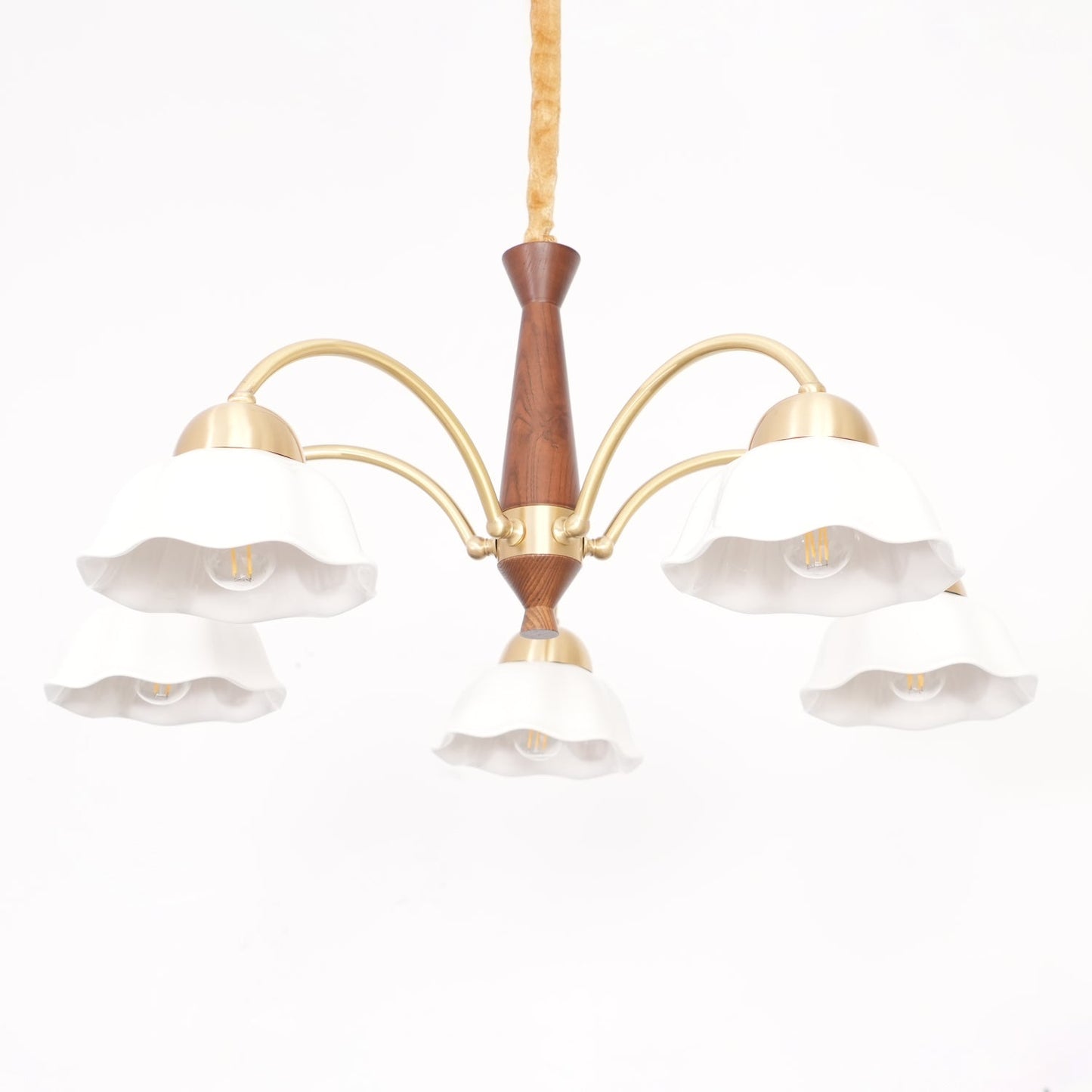 Swedish Modern Brass Pendant light Chandelier