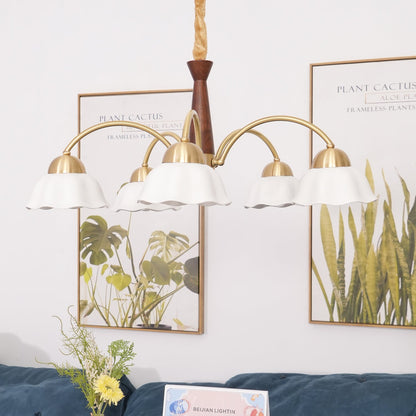 Swedish Modern Brass Pendant light Chandelier