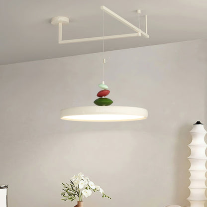 Swing Arm Stone Houselight Pendant Light